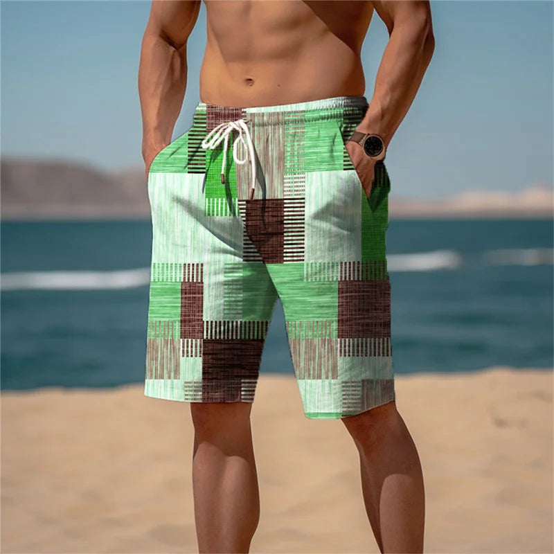 Men's Patterned Beach Shorts