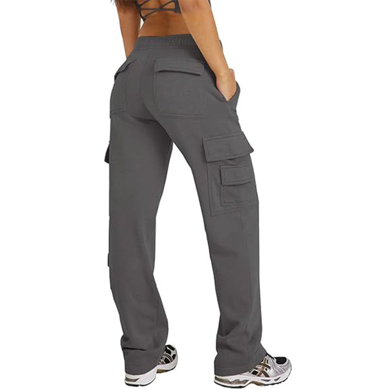 Multi-pocket Cargo Wide Leg Joggers