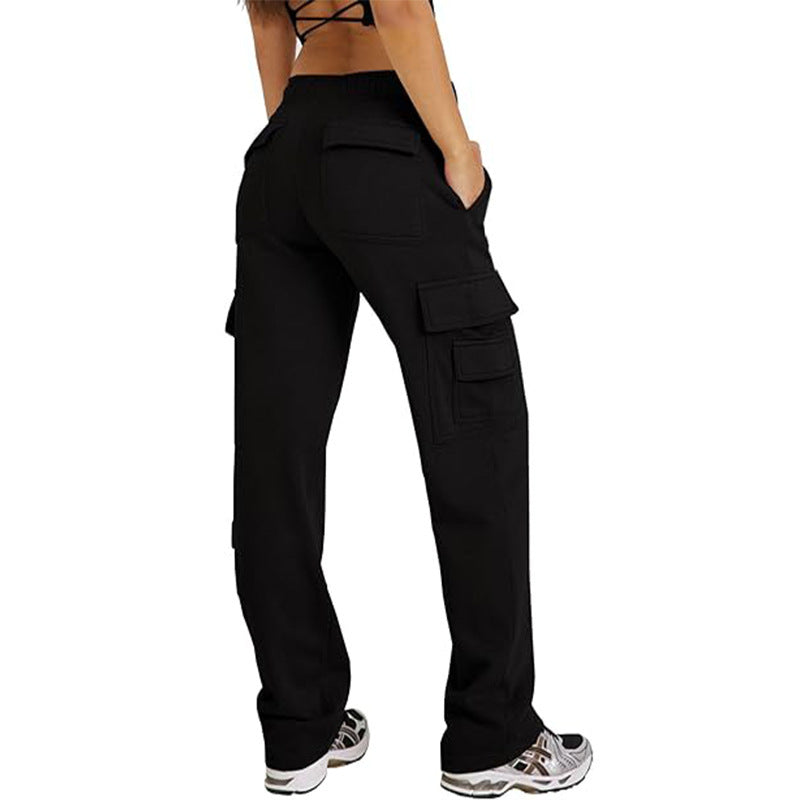 Multi-pocket Cargo Wide Leg Joggers