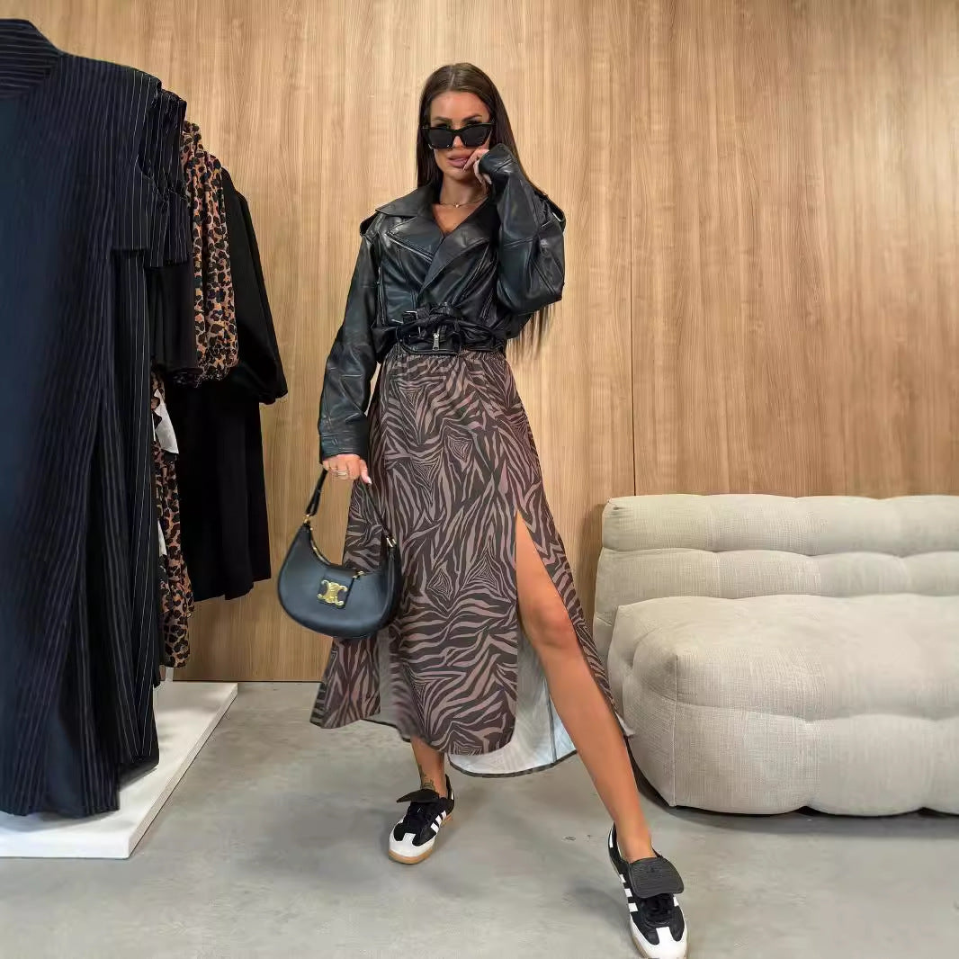 Side Slit Maxi Skirt