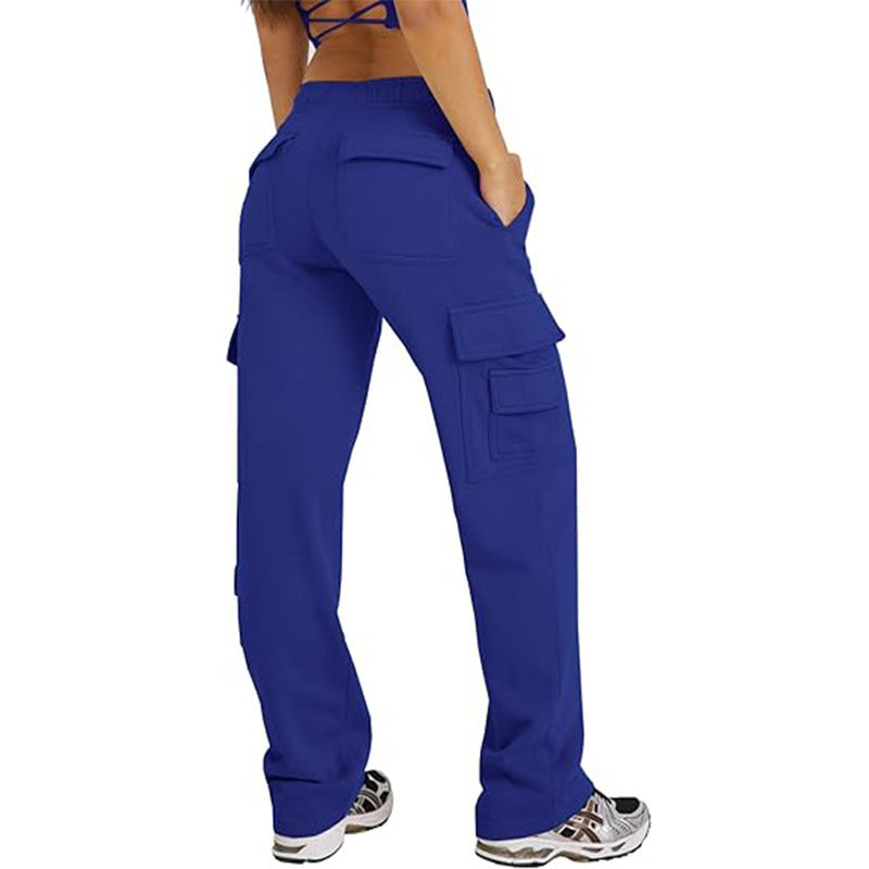 Multi-pocket Cargo Wide Leg Joggers
