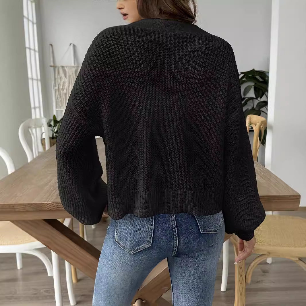 Woven Love Heart Short Cardigan
