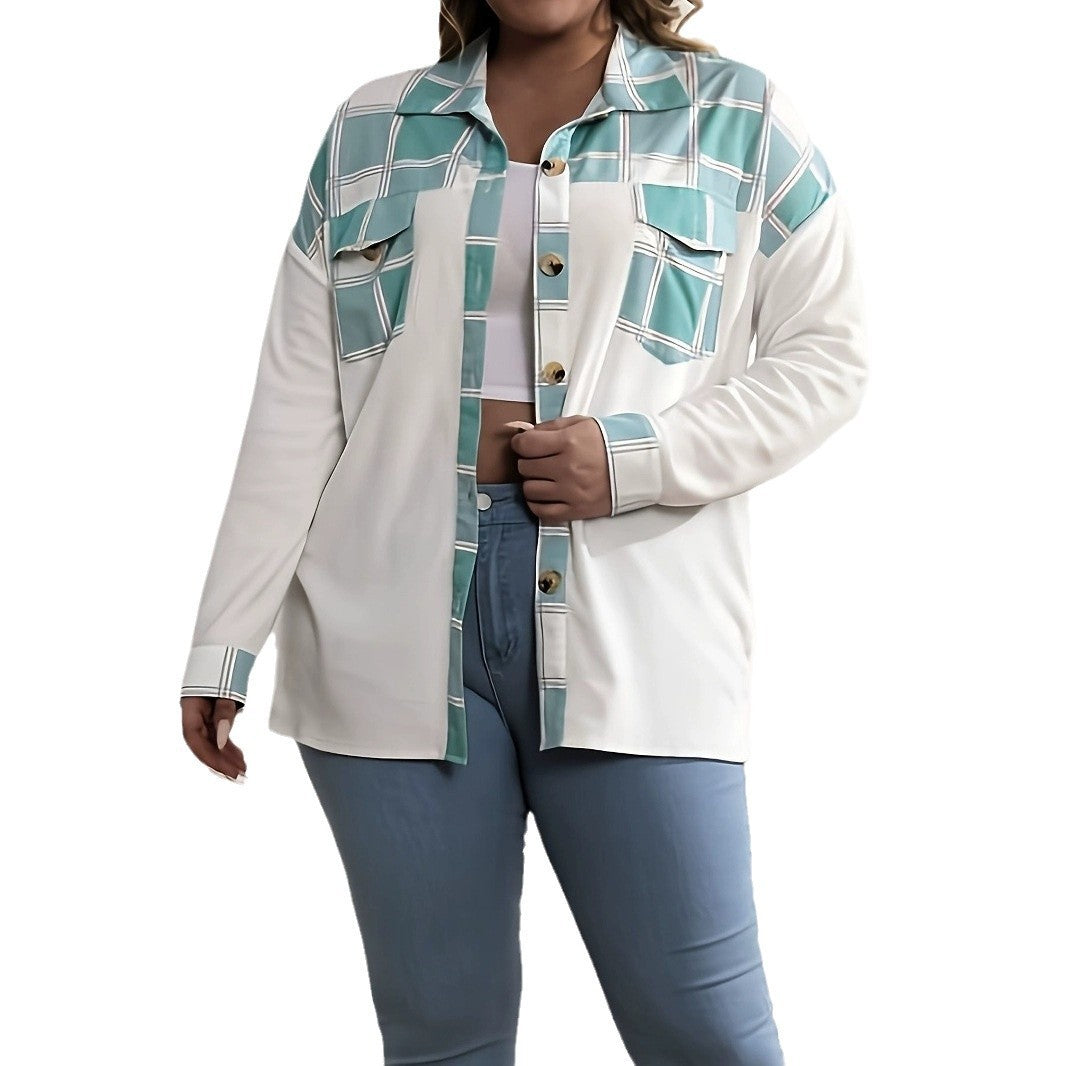 Curve Checked Pattern Shirt