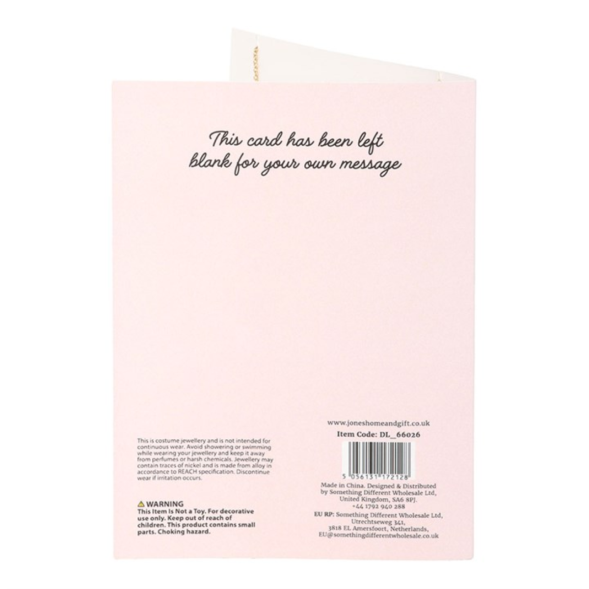 Love Letter Locket Necklace on Greeting Card