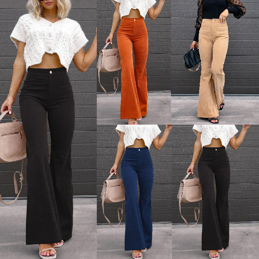Corduroy Flared Trousers
