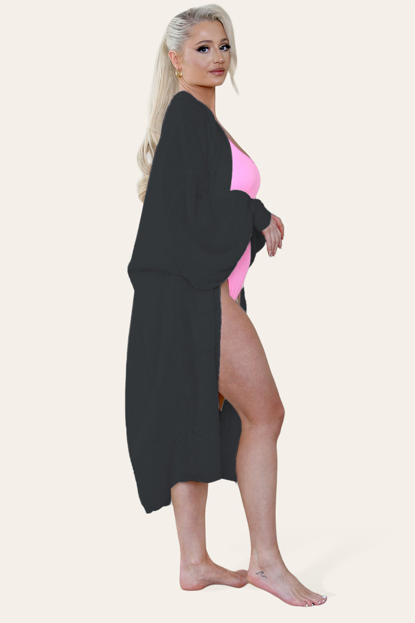 Ladies Balloon Sleeve Cardigan