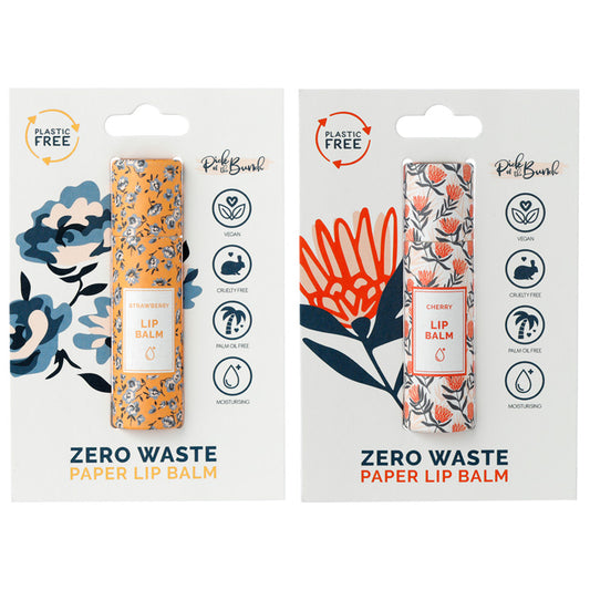 Peony & Protea Lip Balm - Strawberry & Cherry Flavour
