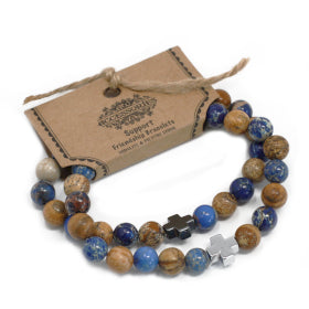 Gemstone Friendship Bracelets Pack of 2