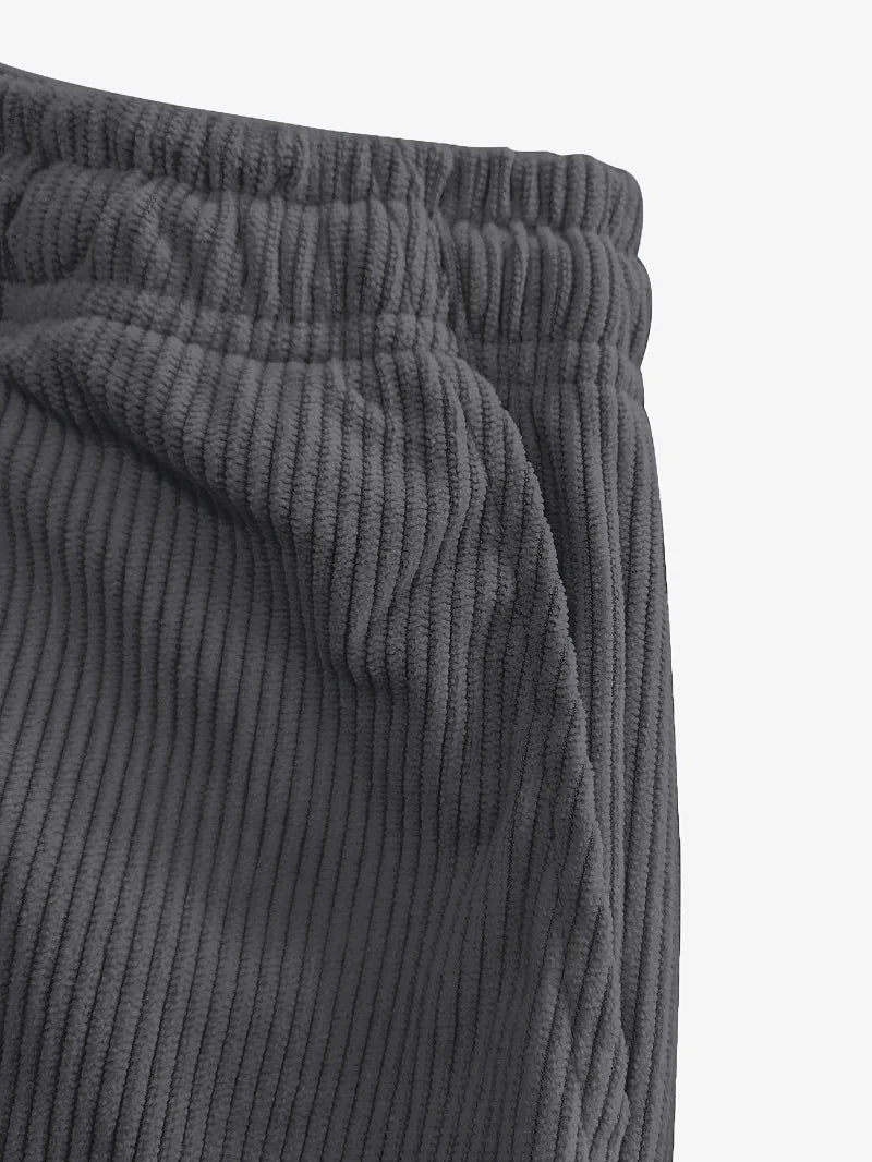Straight-Leg Corduroy Trousers