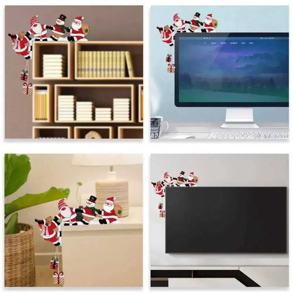 Wooden Santa & Co. Door Corner Decoration