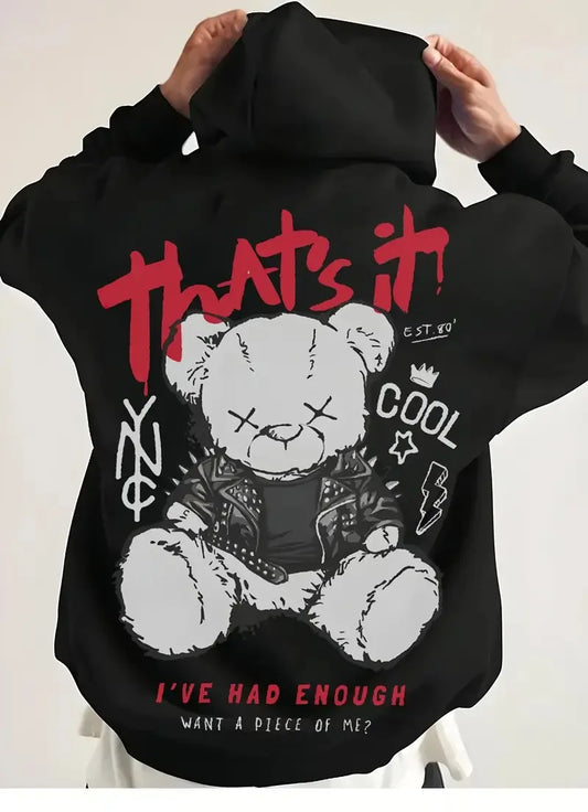 Men’s Trend Bear Graphics Hoodie