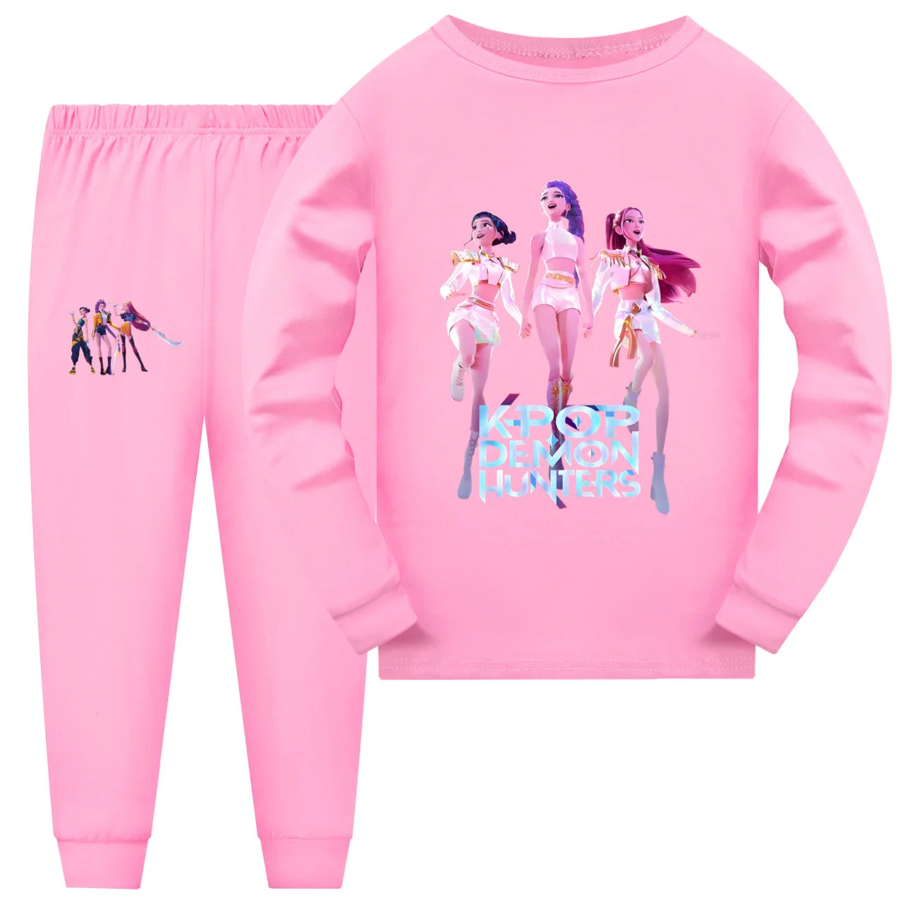 Kids K-pop Demon Hunters Huntrix Inspired Pyjamas Set