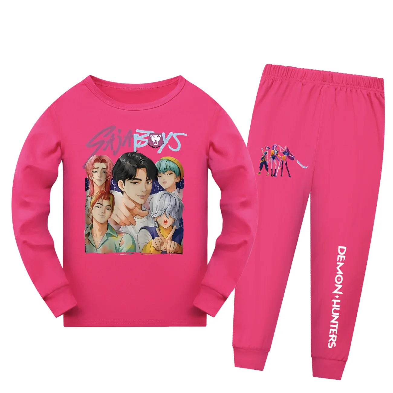 Kids K-pop Demon Hunters Saja Boys Inspired Pyjamas Set