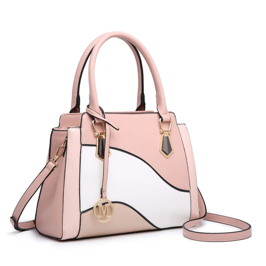 Miss Lulu Wave Colour Combination Shoulder Bag
