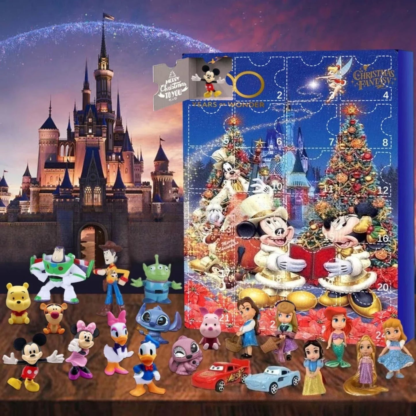 Famous Cartoon Characters Figures Christmas Advent Calendar