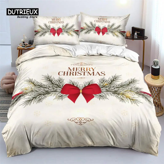 Merry Christmas Garland Duvet Cover Set