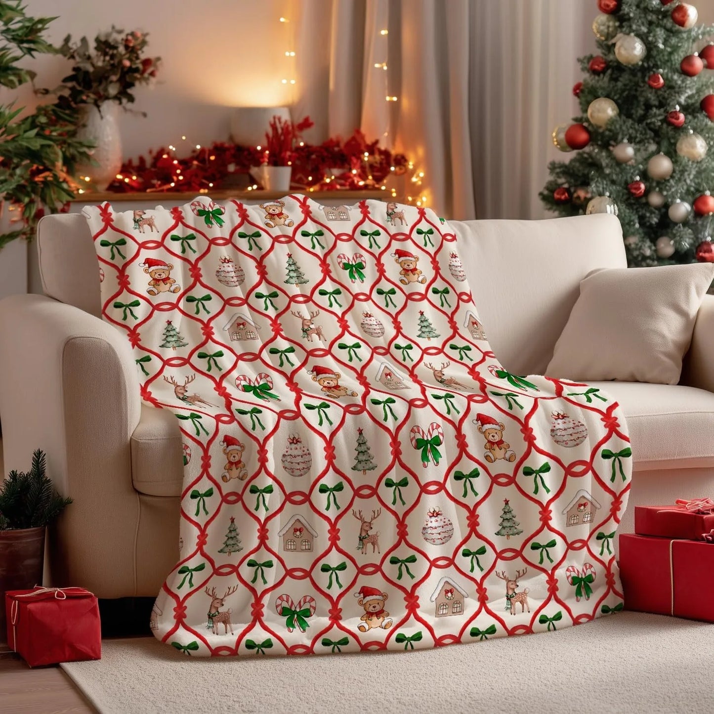 Festive Christmas Fleece Blankets