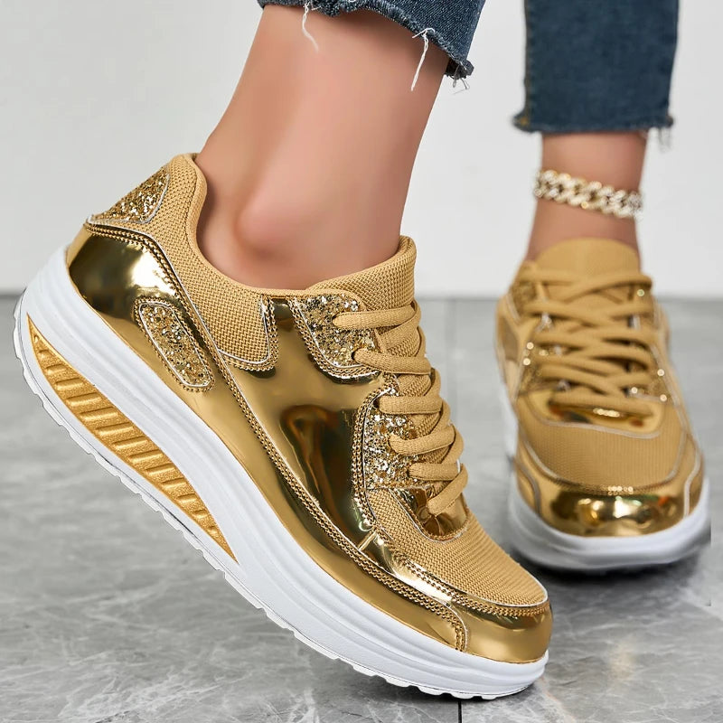 Breathable Shinny Sneakers
