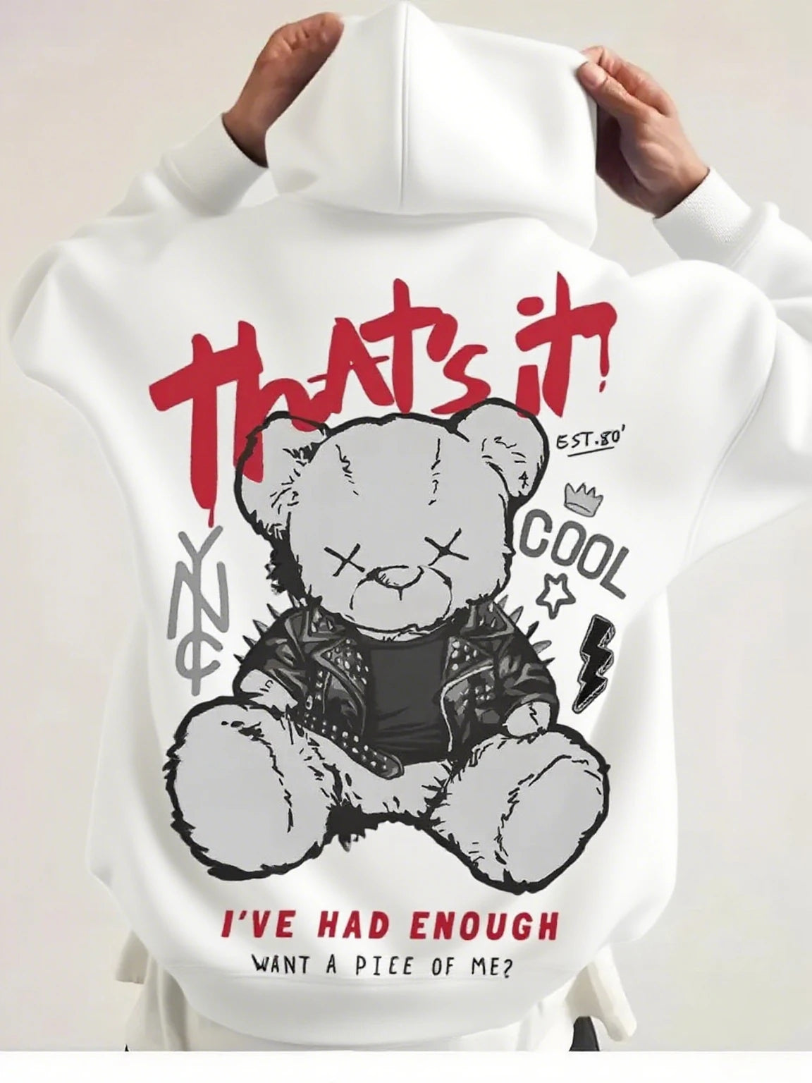 Men’s Trend Bear Graphics Hoodie