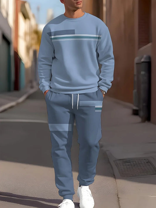 Men's Casual Top & Pants Set