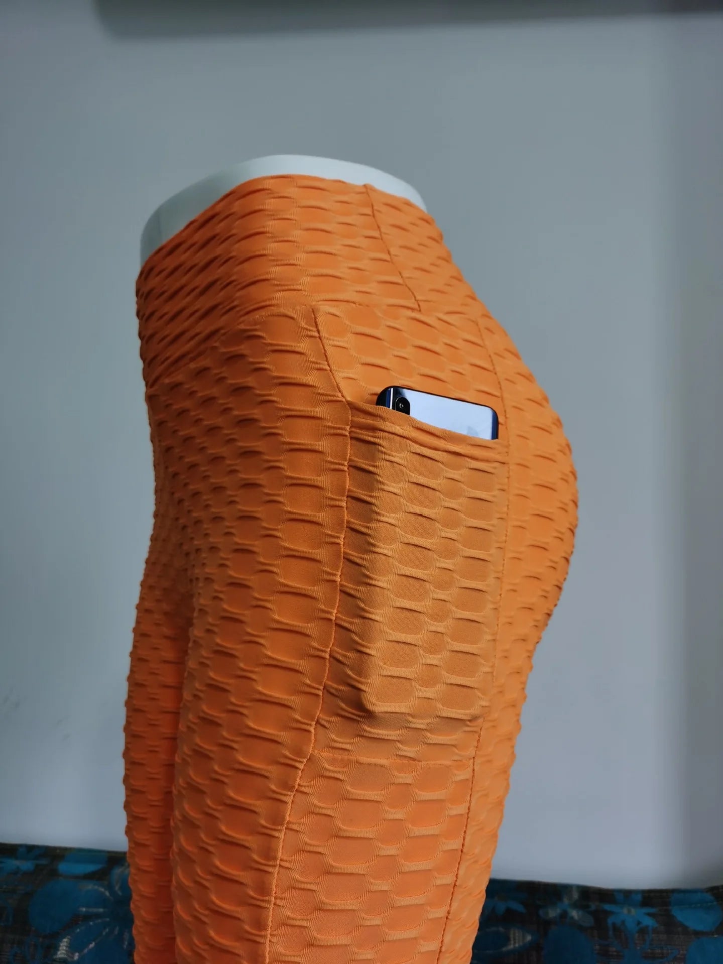 Honeycomb Style Stretchy Slim High Waist Leggings