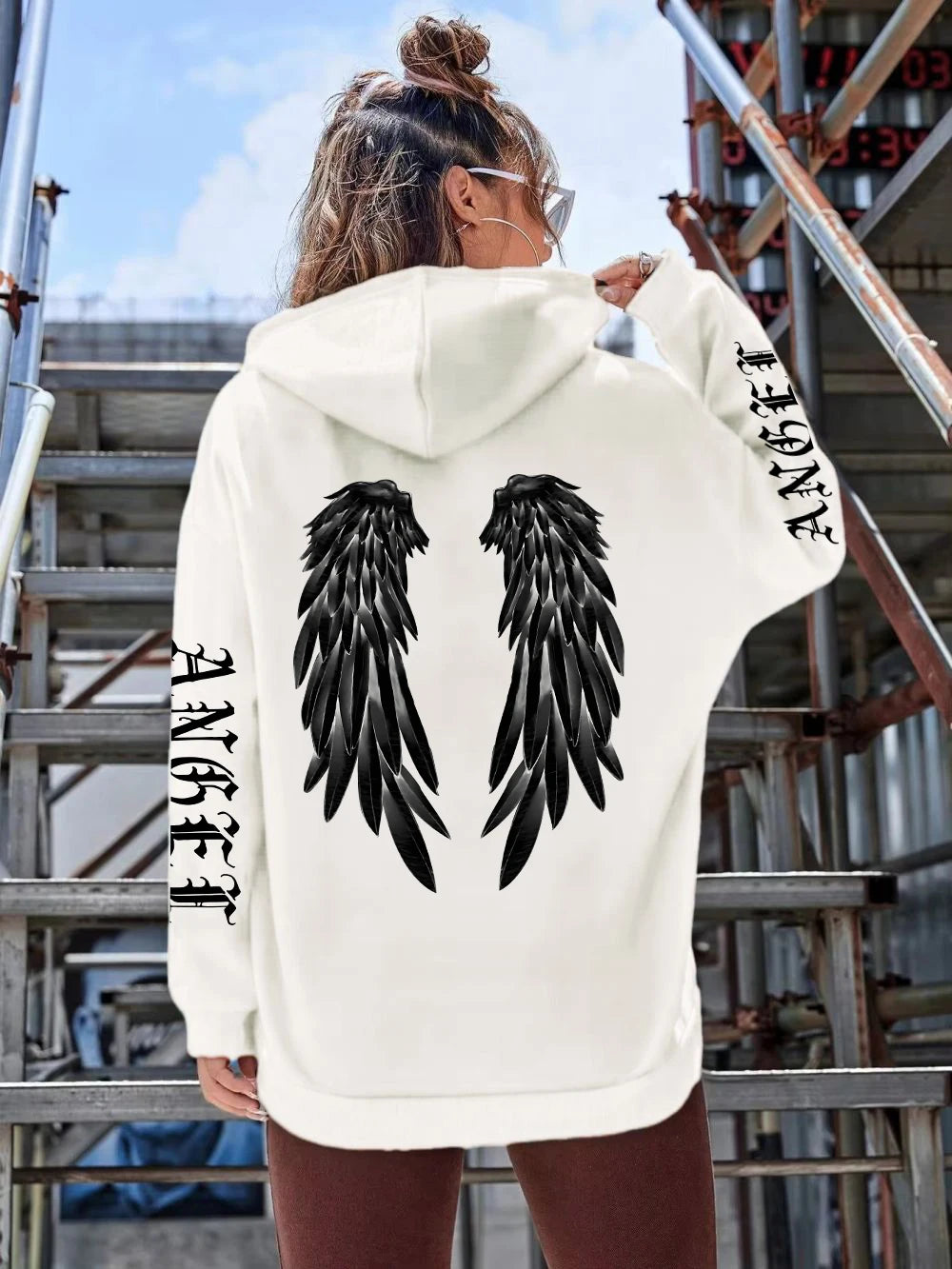 Beautiful Angel Wings Printed Hoodies