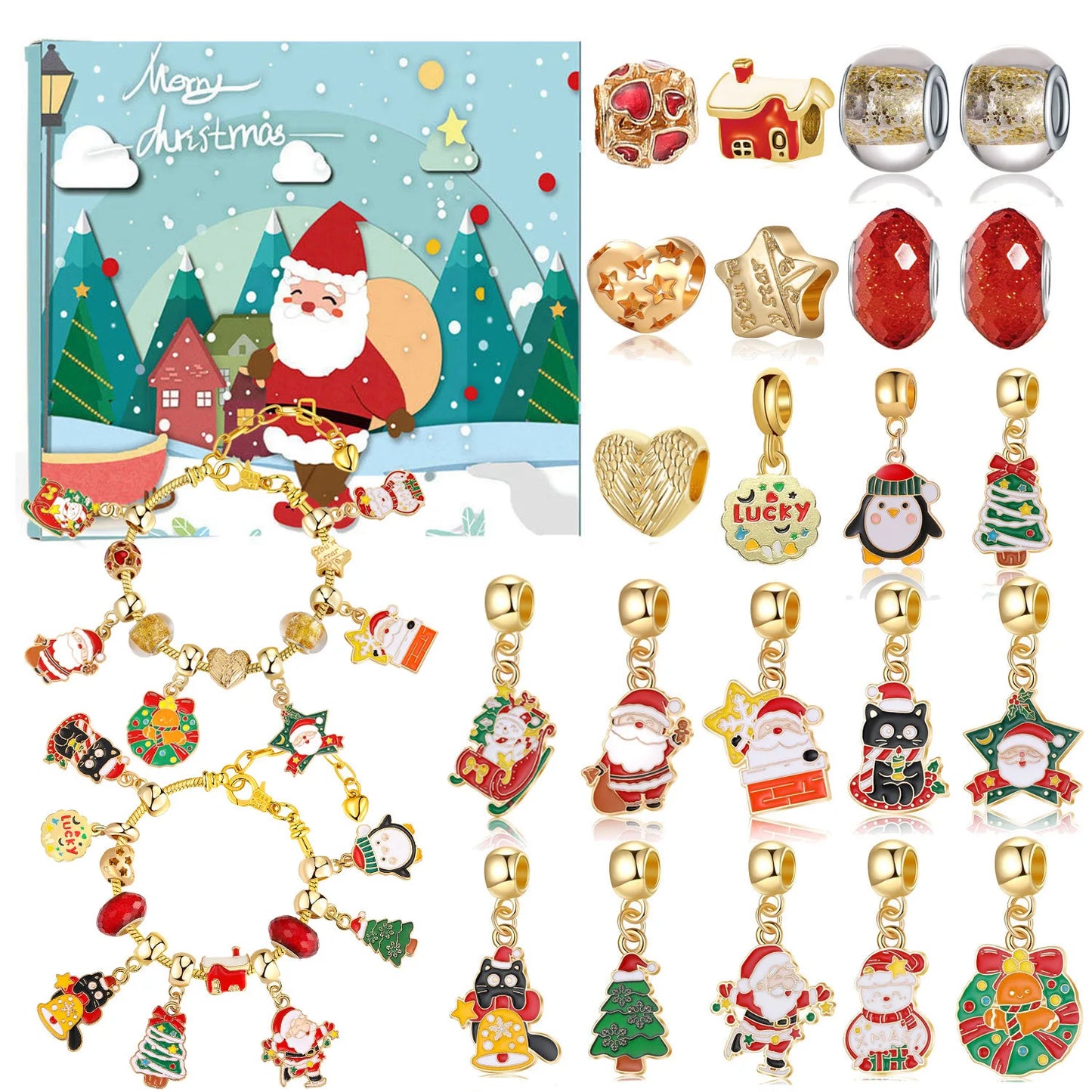 DIY Charm Bracelets Kits Christmas Calendars