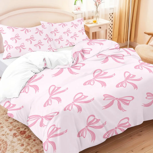 Pink Bows Duvet Set