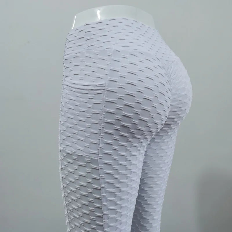 Honeycomb Style Stretchy Slim High Waist Leggings