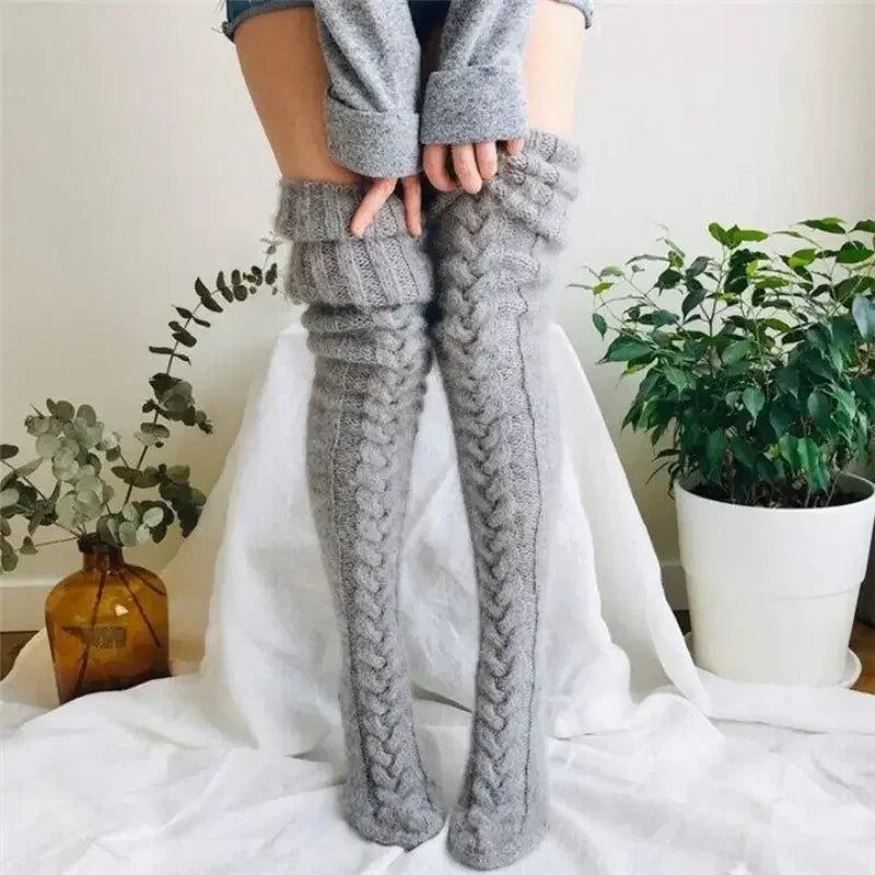 Warm Over Knee Extra Long Socks