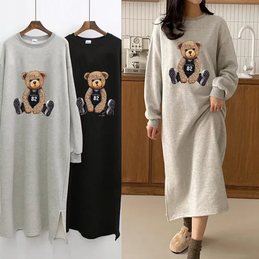 Long Fleece Lined Night Dress