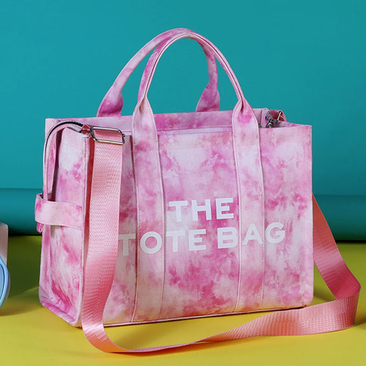 Tie Dye Canvas Tote Bag