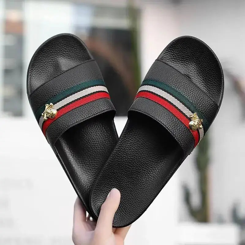 Men's Golden Skull Design Sliders