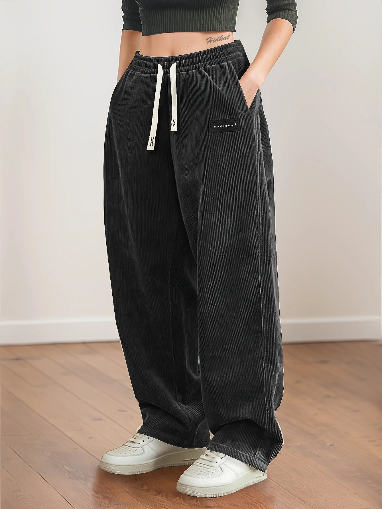 Straight-Leg Corduroy Trousers