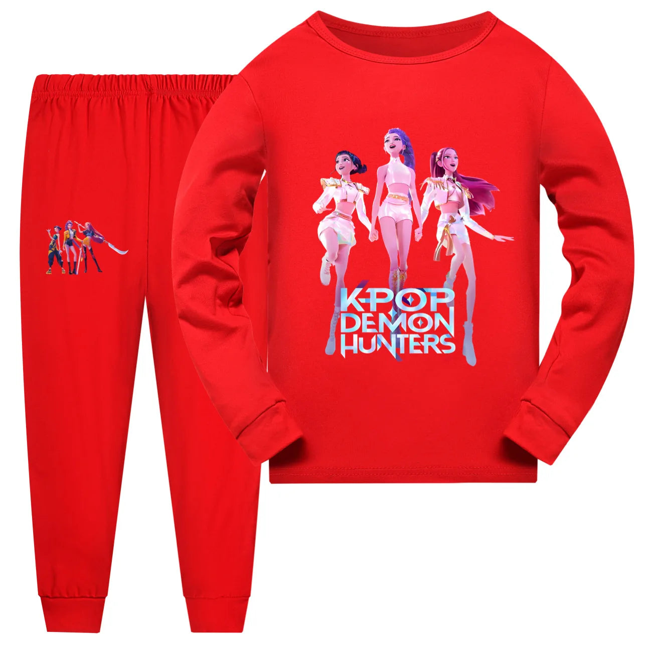 Kids K-pop Demon Hunters Huntrix Inspired Pyjamas Set
