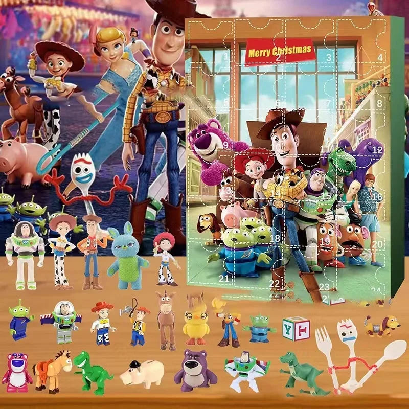 Famous Cartoon Characters Figures Christmas Advent Calendar