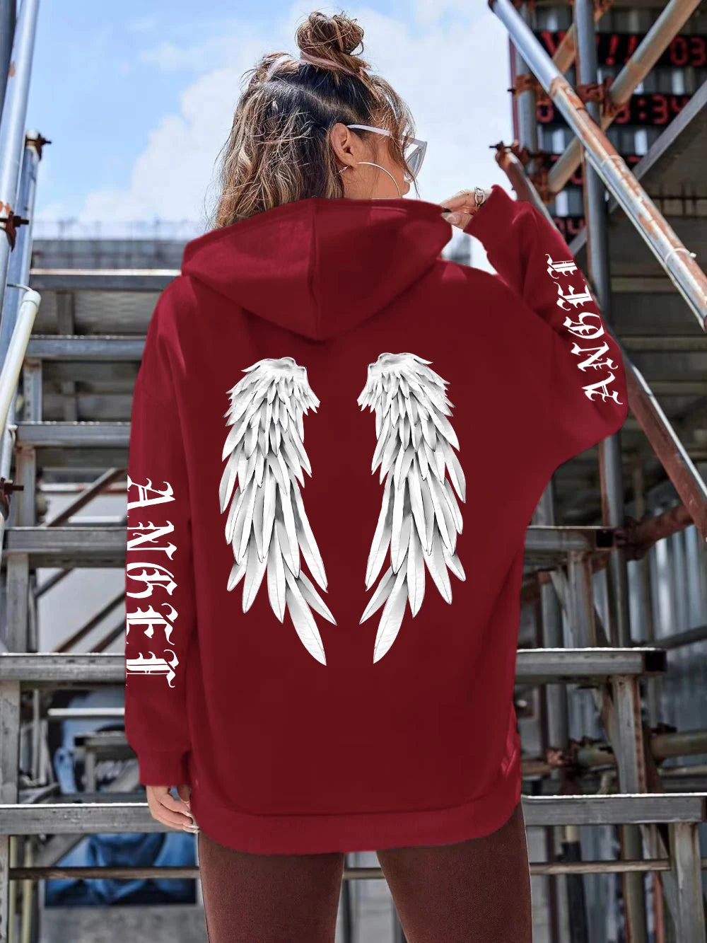 Beautiful Angel Wings Printed Hoodies