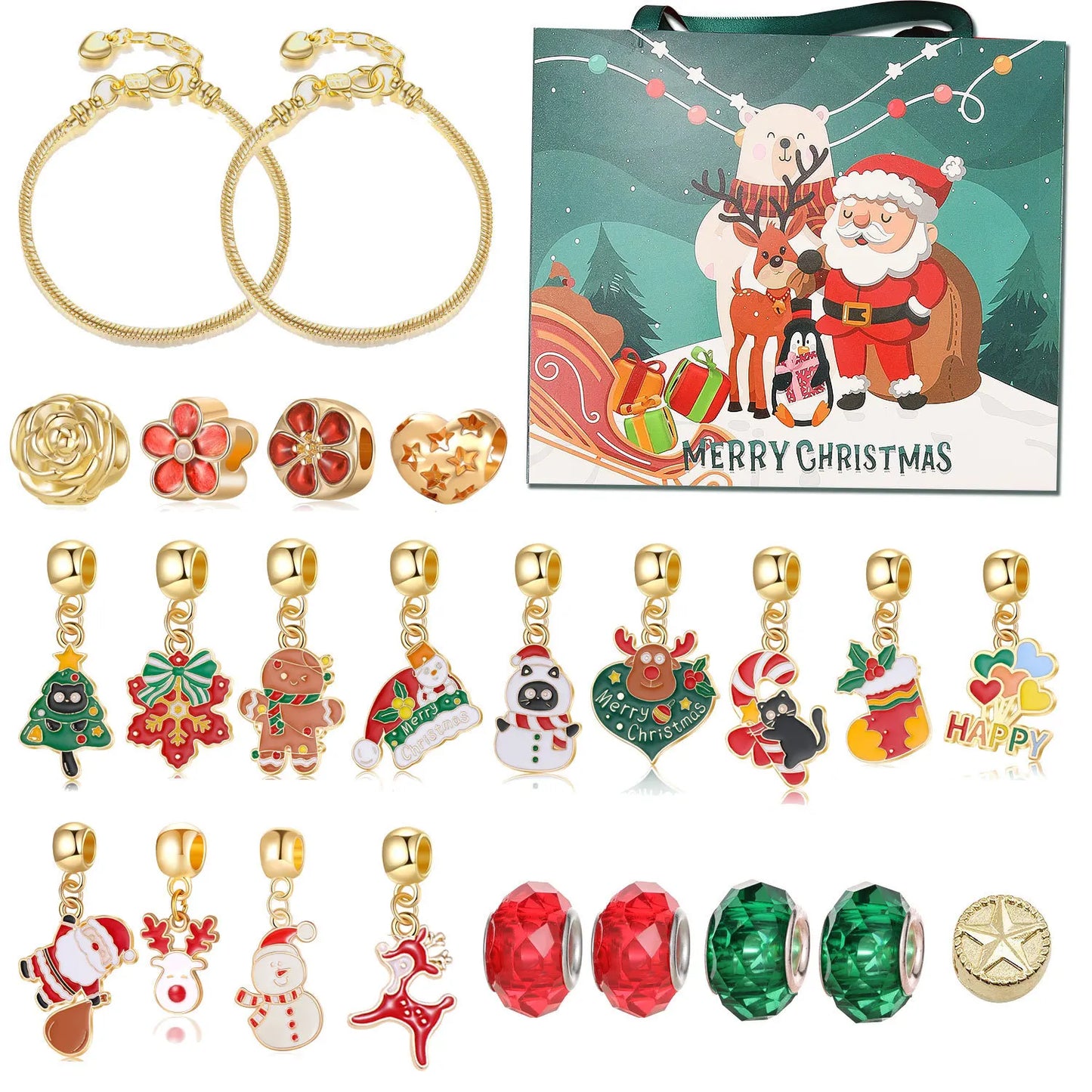DIY Charm Bracelets Kits Christmas Calendars