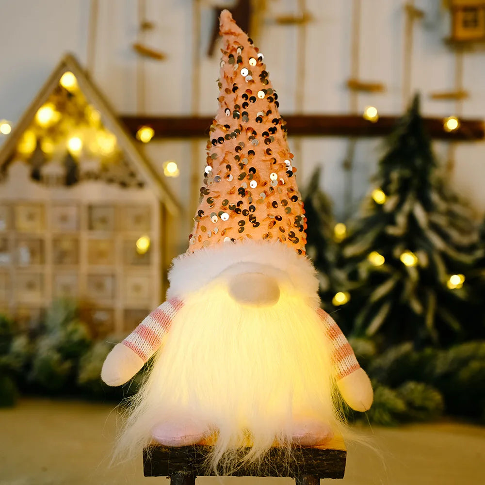 30cm Glowing Christmas Gnome Light Up Decoration