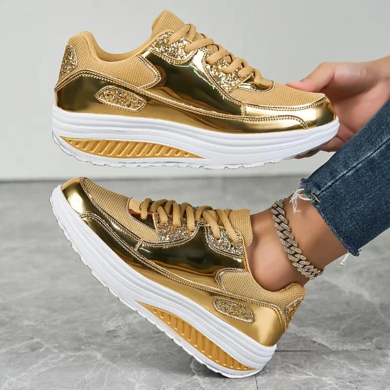 Breathable Shinny Sneakers