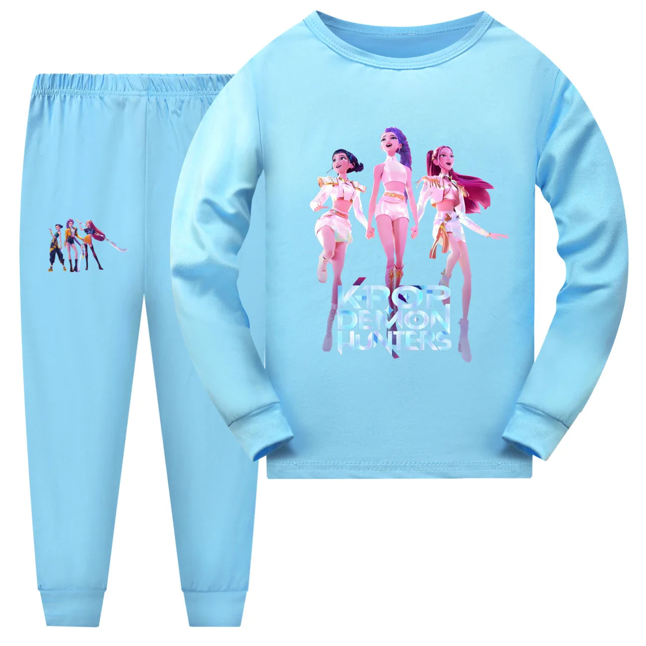 Kids K-pop Demon Hunters Huntrix Inspired Pyjamas Set