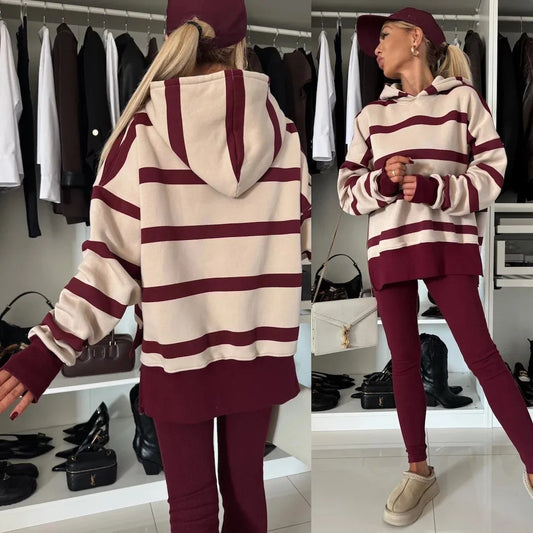 Casual hoodie & Leggings Set