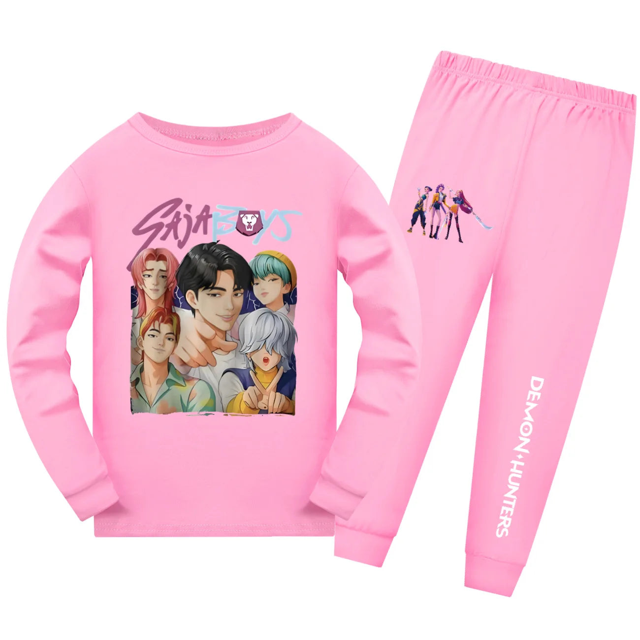Kids K-pop Demon Hunters Saja Boys Inspired Pyjamas Set