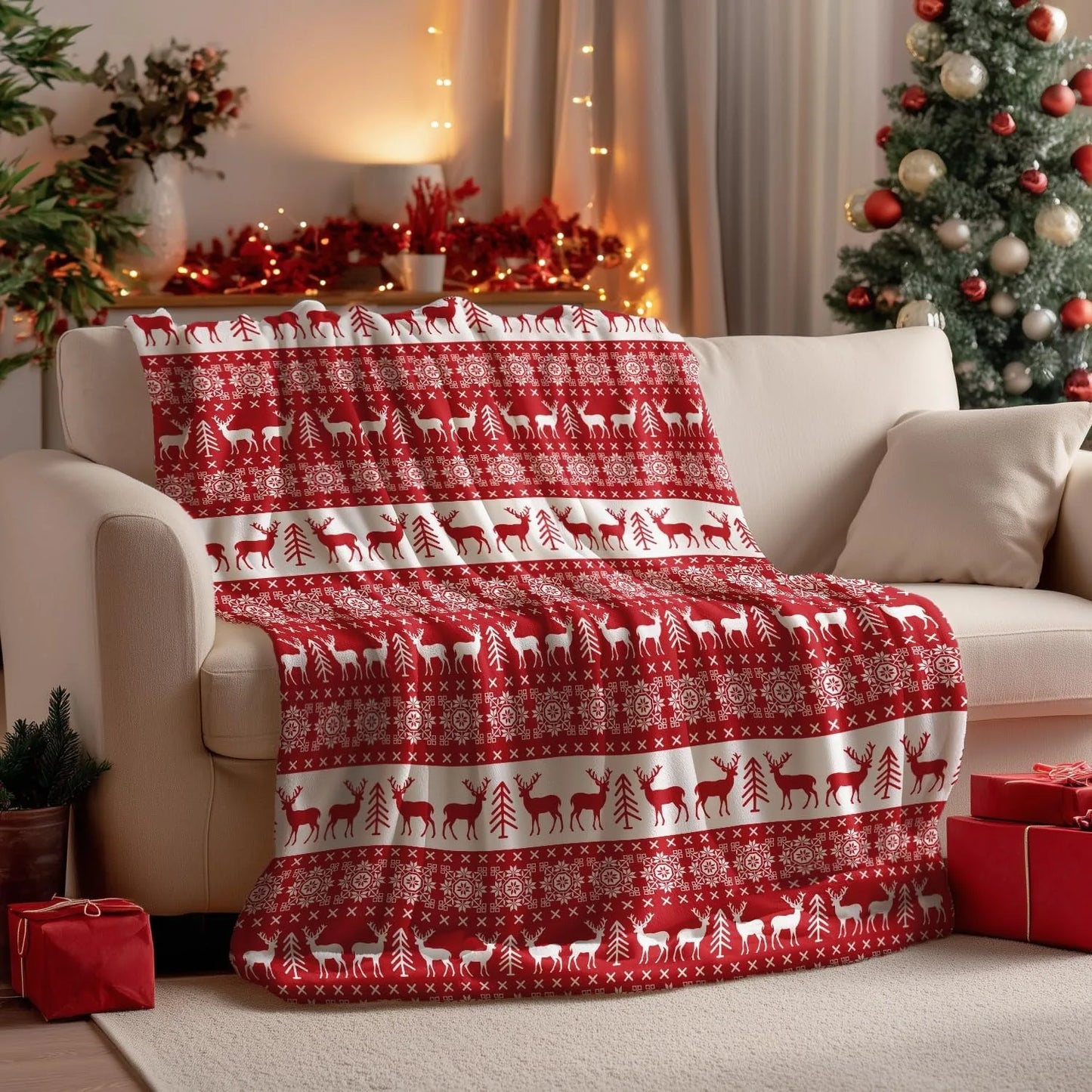 Festive Christmas Fleece Blankets