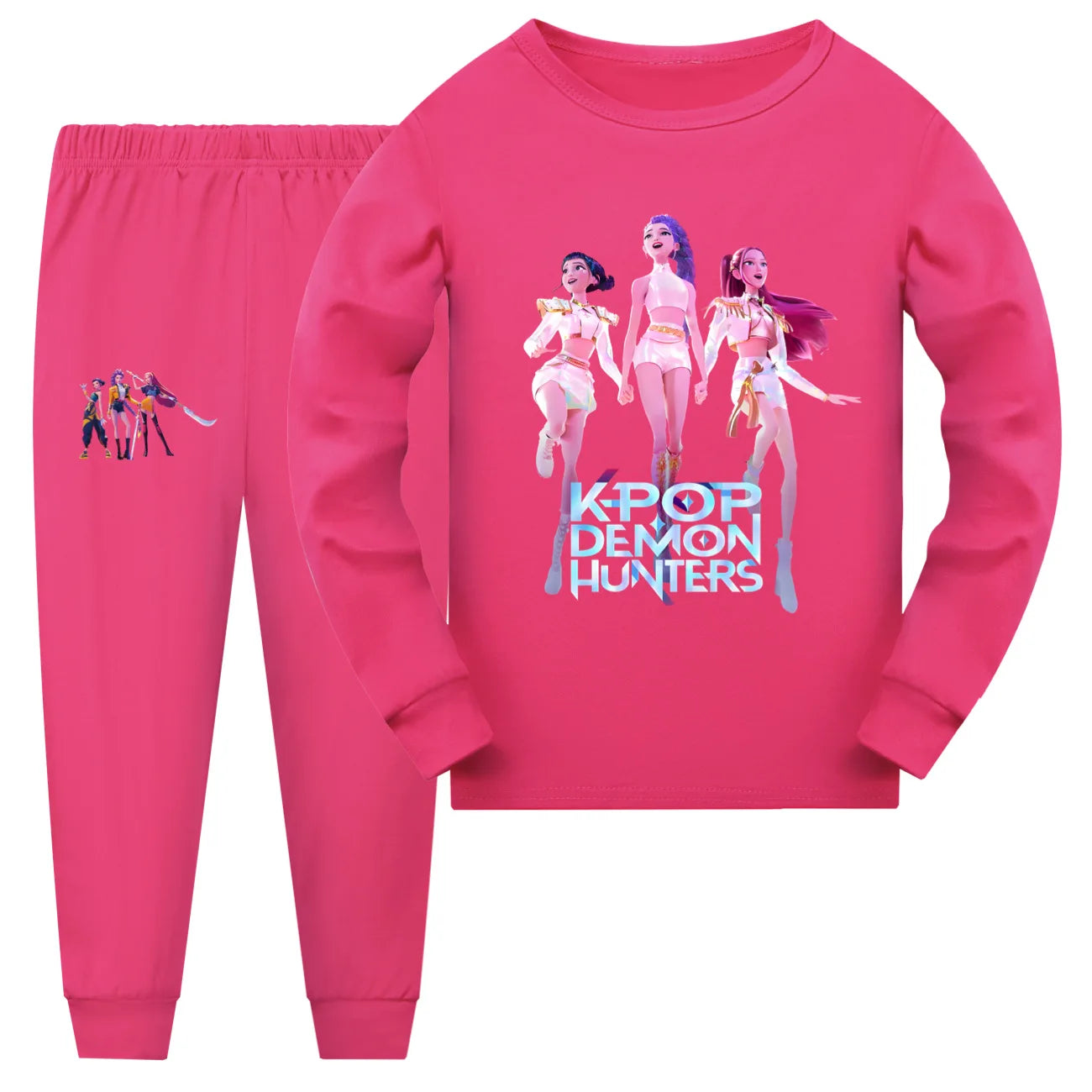 Kids K-pop Demon Hunters Huntrix Inspired Pyjamas Set