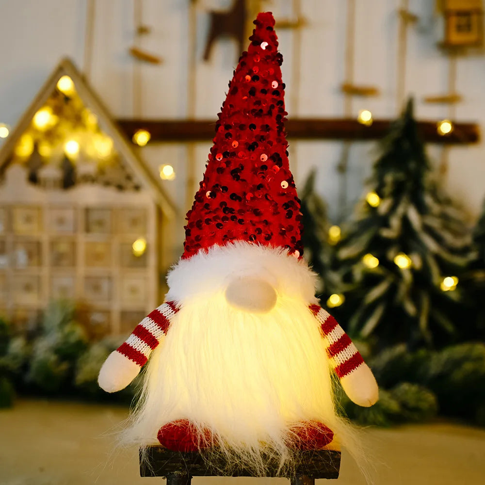 30cm Glowing Christmas Gnome Light Up Decoration