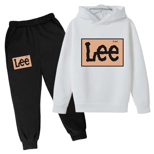 Kids Lee Print Hoodie & Joggers Set