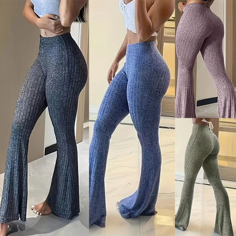 High Waist Bell Bottom Leggings
