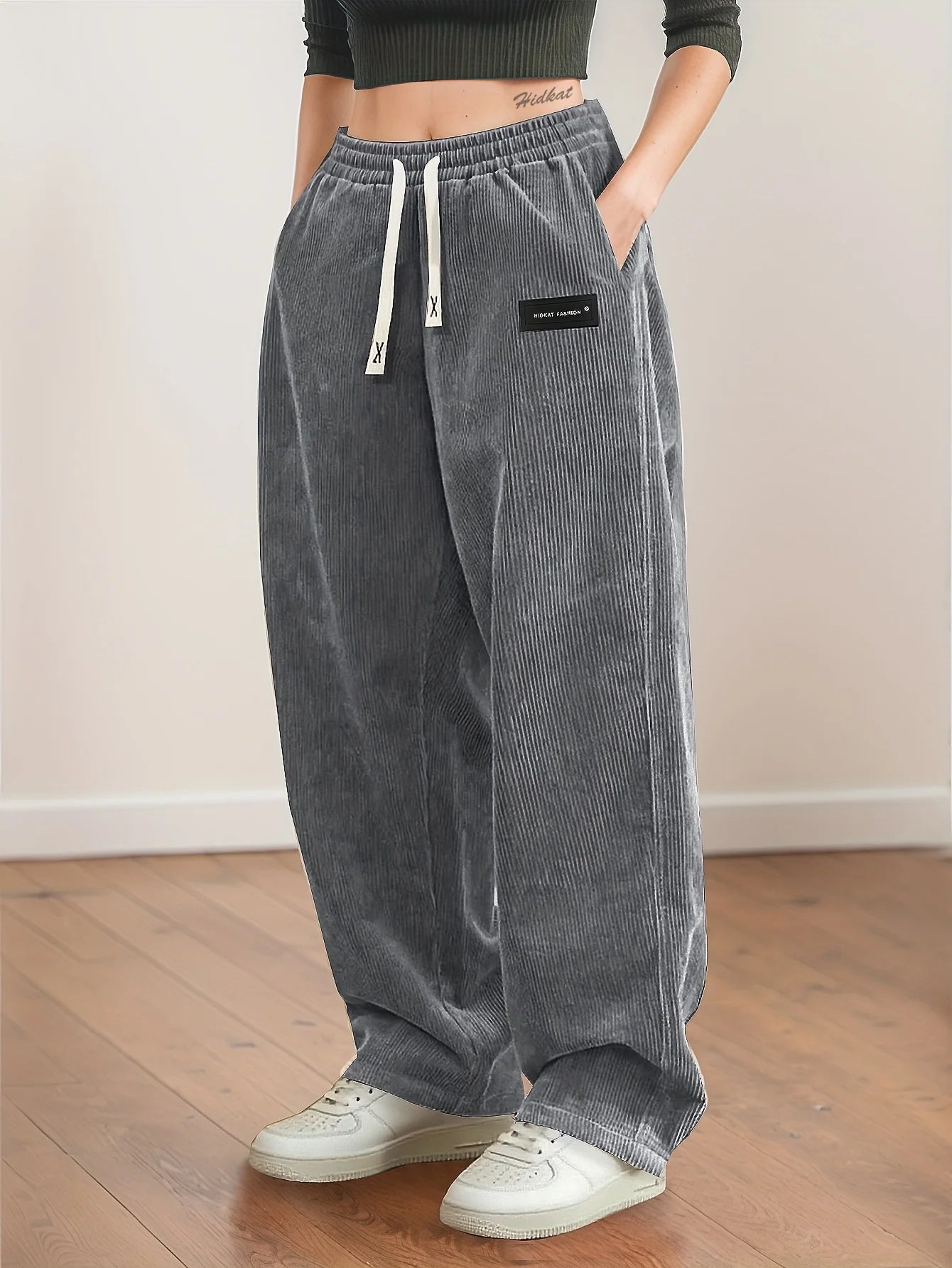 Straight-Leg Corduroy Trousers