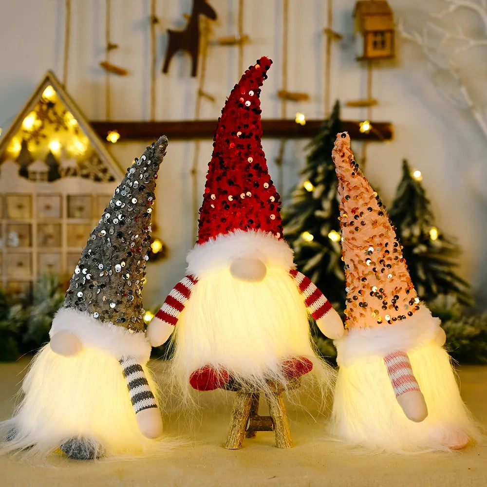 30cm Glowing Christmas Gnome Light Up Decoration